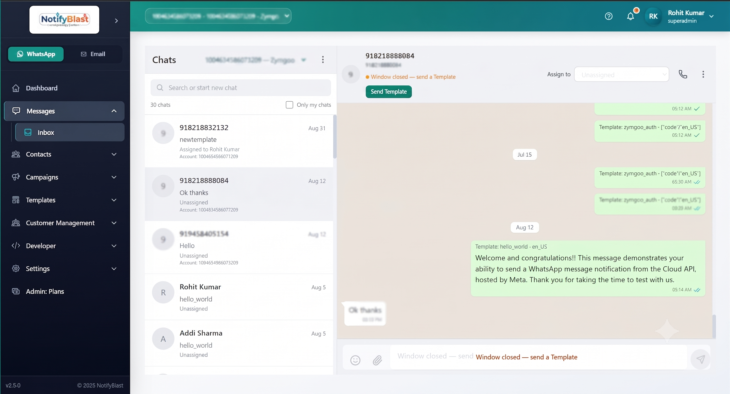 WhatsApp chatbot conversation flow handling customer queries automatically